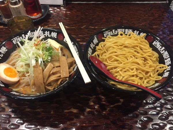 「味噌タンつけ麺（あつもり）+麺大盛+バター+メンマ　890円」@北のらーめん 美空の写真