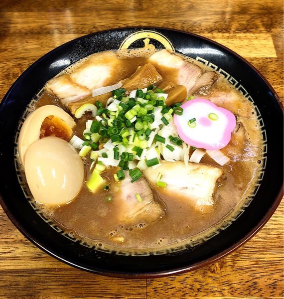 「【数量限定】濃厚中華そば(味玉.チャーシュー)」@中華蕎麦 丸め 東久留米店の写真