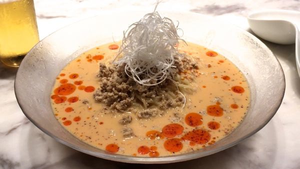 「青島ビールプレミアム → 冷やし担々麺」@MASA'S KITCHEN 47の写真