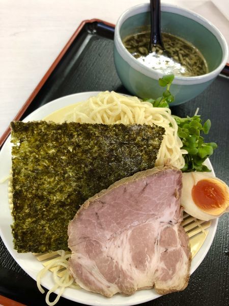 「にぼし出汁つけそば ￥850」@あぢとみ食堂の写真