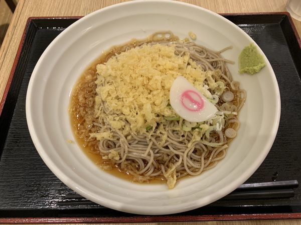 「冷やしたぬきそば 410円」@そばいち 神田店の写真