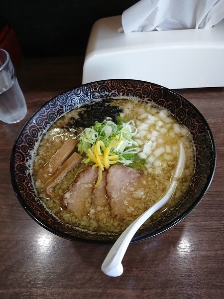 「背脂煮干し鶏白湯  @850円 限定」@我流麺舞 飛燕の写真