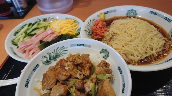 「黒酢しょうゆ冷し麺」@日高屋 鶴ヶ島西口店の写真