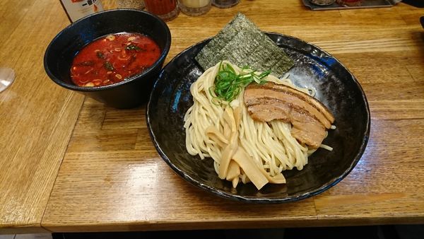 「赤琥つけ麺」@麺屋 黒琥〜KUROKO〜 豊洲店の写真