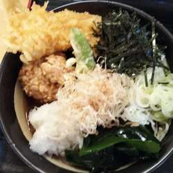 納豆そば+いか天