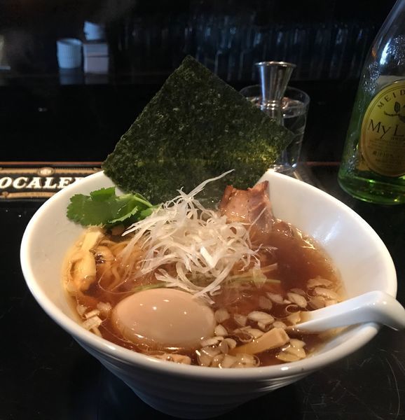 「味玉ラーメン」@呑んびりBAR HOKAGEの写真