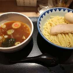 もり半熟煮卵つけそば　あつもり