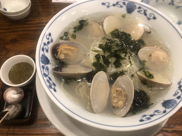 「貝だしラーメン・貝肝（850円）」@貝料理 梵厨の写真