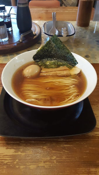「味玉らーめん　麺硬め」@麺や食堂 本店の写真