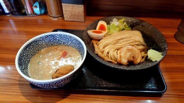 「濃厚鶏魚介半熟味玉つけ麺」@らーめん鈴家の写真