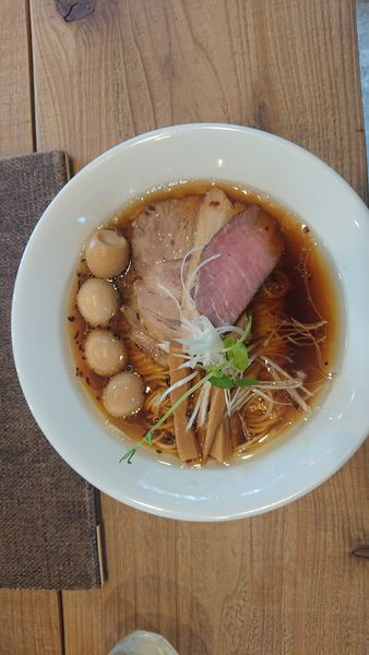 「Kiri_Soba 醤油特製+和え玉(白醤油)」@The Noodles & Saloon Kiriyaの写真