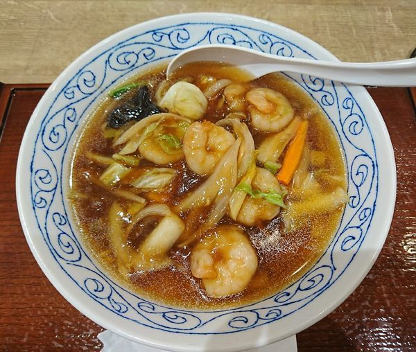 「エビ五目あんかけそば(853円)」@中華茗菜 裕宴の写真