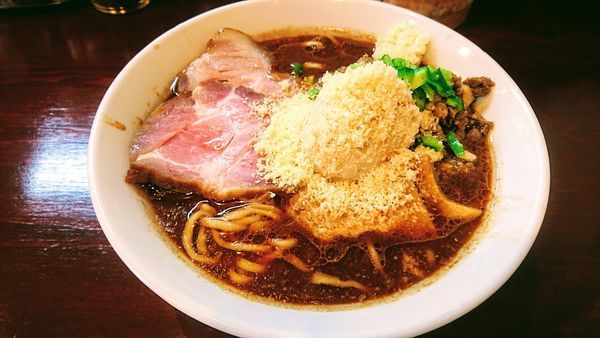 「【限定】真夜中の味噌らーめん(生ニンニク付き)」@らーめん 五ノ神精肉店 煮干し編の写真