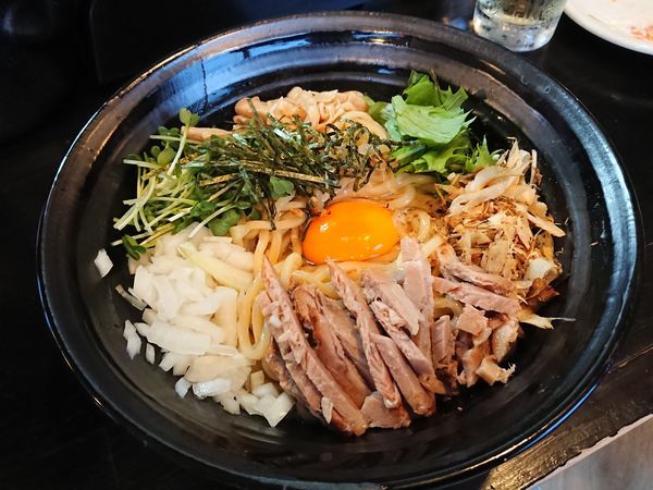 「まぜそば800円＋味玉(ｻｰﾋﾞｽ) 他いろいろ」@麺や 笑 ～Sho～の写真