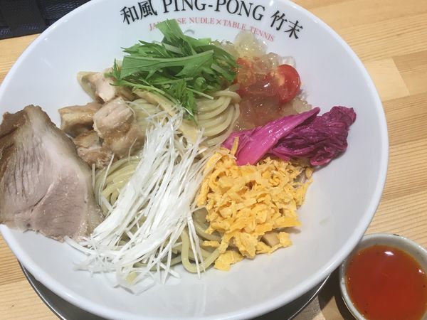 「黒胡麻冷やし中華BLACK」@和風ピンポン竹末の写真