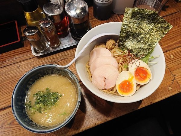 「特製濃厚鶏つけそば（塩）」@鶏そば みた葉の写真