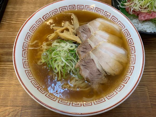「しょうゆラーメン＋ねきとろ丼」@喜多方食堂 浅草本店の写真