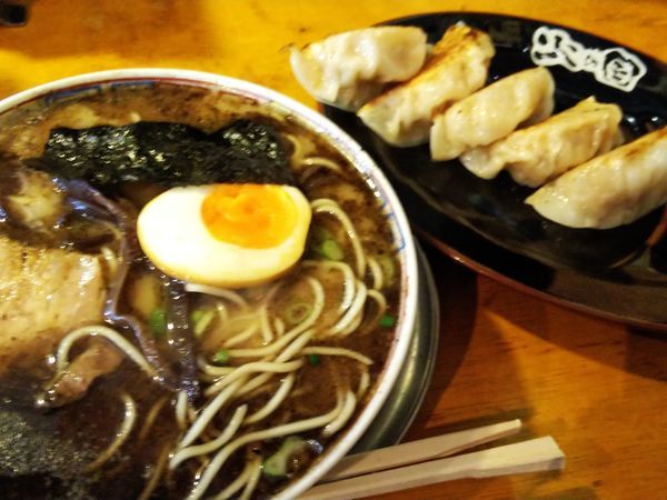 「ラーメン¥750＋餃子¥380」@熊本ラーメン 火の国 改の写真