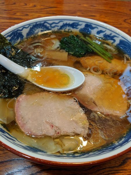 「わんたんラーメン」@白河手打中華 賀乃屋の写真