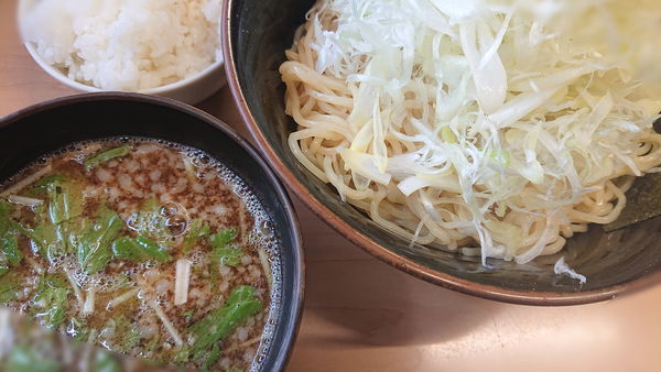 「つけそばと白ねぎ」@つけ麺誉の写真