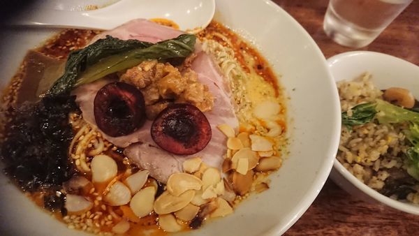 「海老丸冷やし担々麺（限定）＋レタスチャーハン」@海老丸らーめんの写真