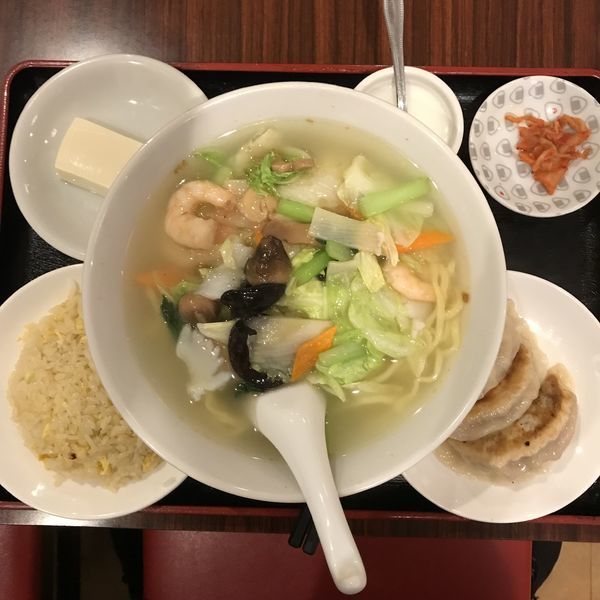 「海鮮タン麺セット（￥850）」@碧桂園の写真