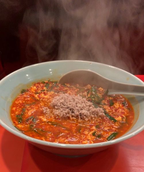 「タンタンメン 大辛 ニラ ひき肉ダブル」@元祖ニュータンタンメン本舗 羽田店の写真