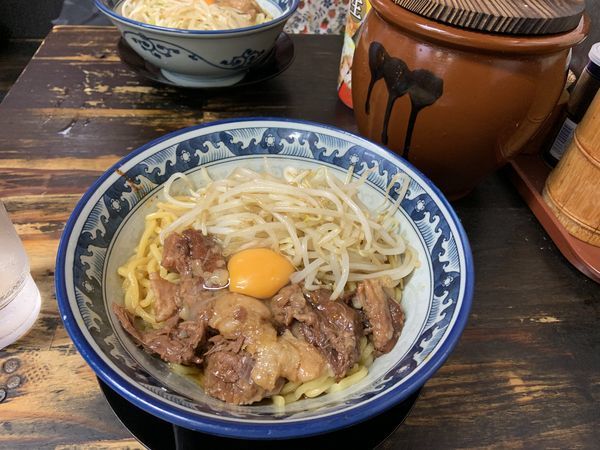 「牛すじ ぶっかけ」@らーめんしょっぷ中吉 綾瀬店の写真