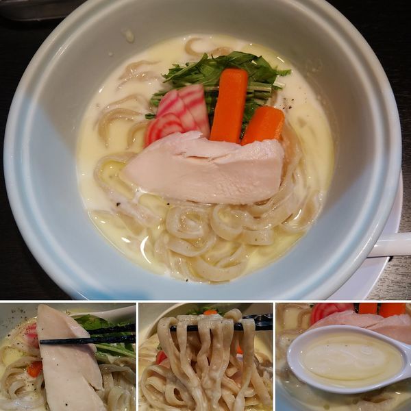 「新じゃがのヴィシソワらーめん(限定) 950円」@らーめん 三極志の写真