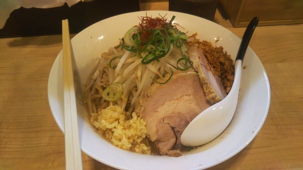 「【限定】Ｍ朗そば+中盛」@麺屋Mの写真