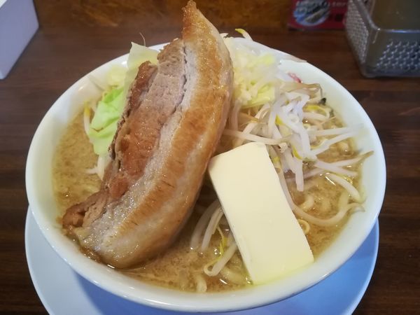 「男気味噌(大盛)＋バター」@まるはち 春日井店の写真