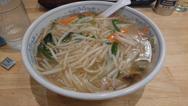 「もやしラーメン(550円)」@ぎょうざの満洲 戸田公園西口店の写真