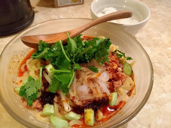「冷やしタンタン麺」@鶏ポタラーメン THANK 大門店の写真