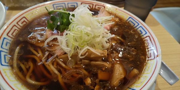 「さば醤油そば+天津飯」@サバ6製麺所 南森町店の写真