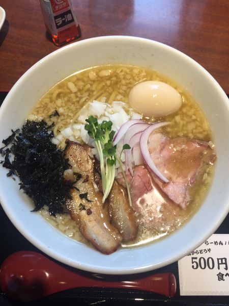 「特製背脂煮干しラーメン」@中華そば 蓮の華の写真