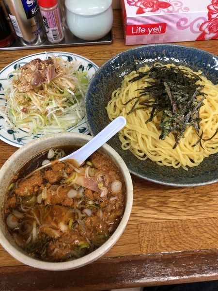 「冷やしねぎチャーシューつけ麺」@らーめん こうやの写真