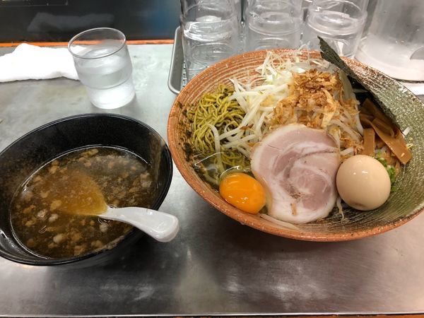「鮑肝濃厚ソースまぜそば」@覆麺 智の写真