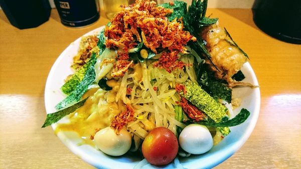 「【期間限定】冷やし中華(麺少なめ･海老辛)」@豚星。の写真