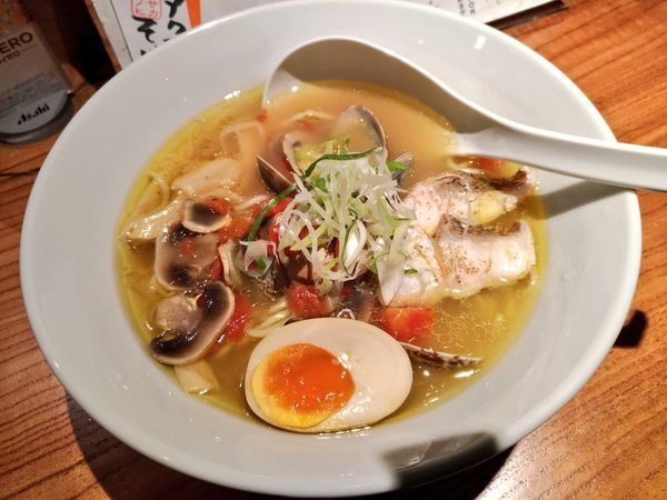 「期間限定 真鯛アクアパッツァそば」@オサカナノヒの写真