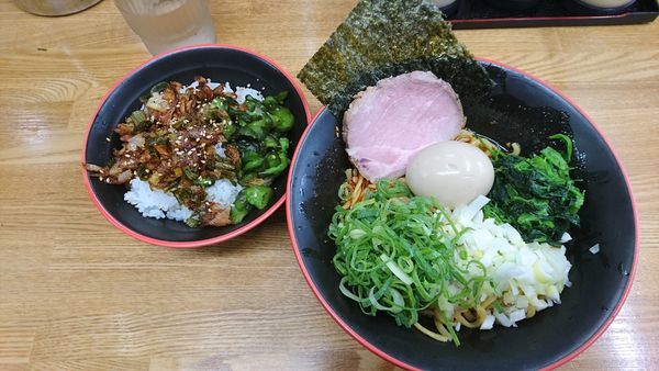 「限定まぜそば」@麺家 紫極の写真