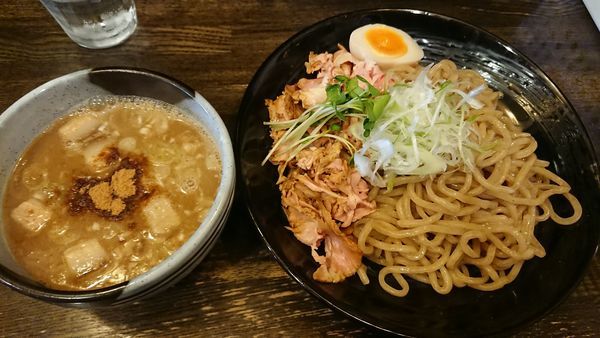 「つけ麺2玉 1000円」@綿麺の写真