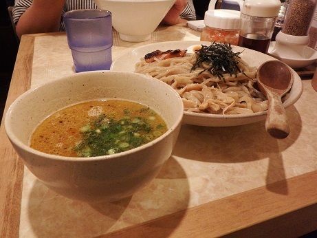 「塩玉つけめん」@鶏ポタラーメン THANK 大門店の写真