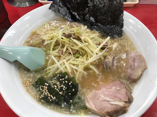「かいざんラーメン+中盛 850+100円」@ラーメン かいざん 新小岩店の写真