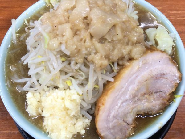 「ラーメン(並)ヤサイマシニンニクアブラ」@ラーメン やまや 本店の写真