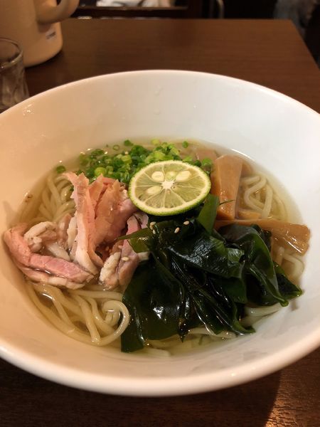 「冷やしイリコそば800円」@中華そば いぶきの写真