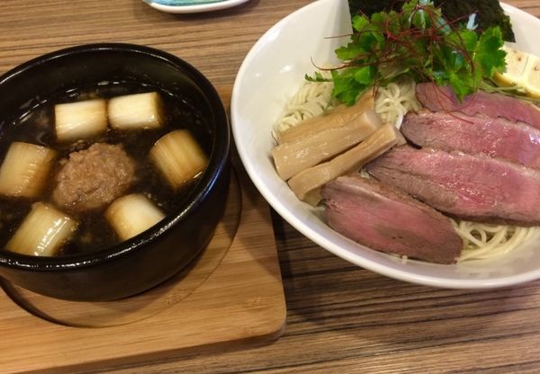 「上鴨南蛮つけそば」@麺屋 さくらの写真