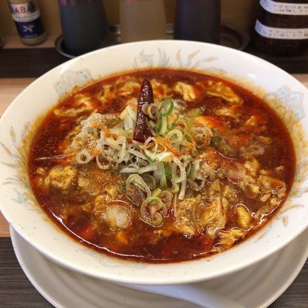 「豆腐マーラーメンAセット」@ラーメン餃子 なか屋の写真