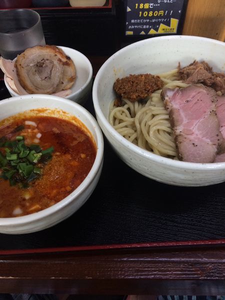 「［限定］ザ・要町タンタンつけ麺1080円」@餃子の並商 都賀店の写真
