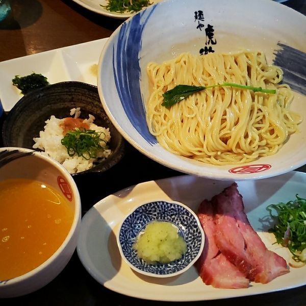 「【数量限定】薬涼 潮つけそば（〆の冷や飯付き） ９００円」@麺や 虎徹の写真
