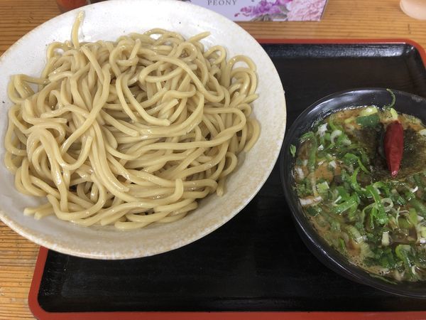 「カレーつけ麺(特盛)&ネギ増し¥50」@つけめん・らあめん 福は内の写真